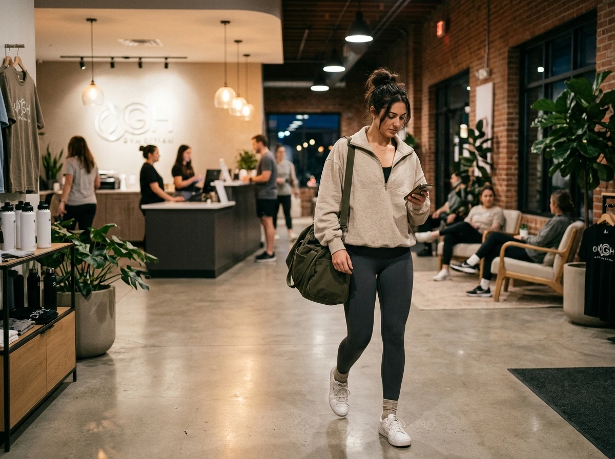 The Oversized Quarter-Zip Gym Outfit That Is Actually a Look