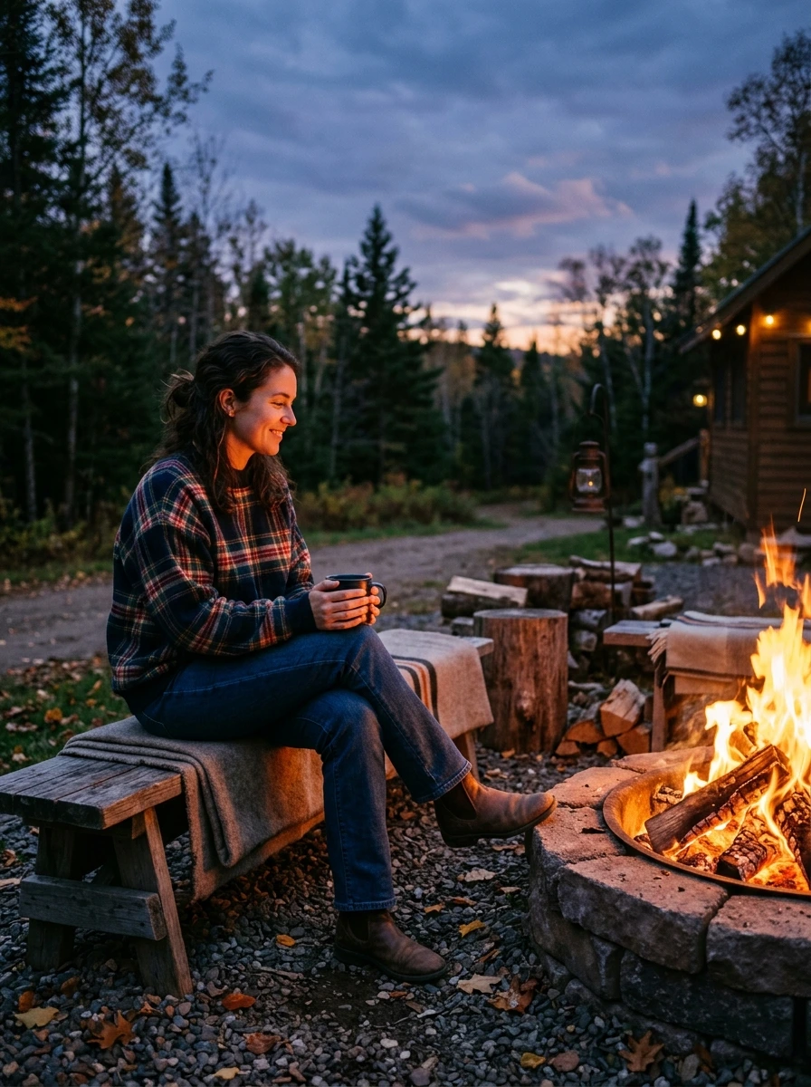 The Plaid and Denim Combination That Feels Like a Warm Drink