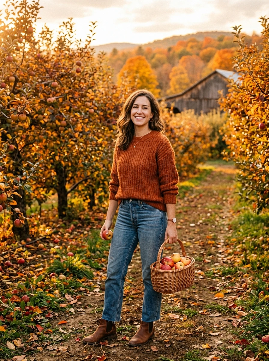 The Rust Sweater That Finally Made Me Understand Fall Color