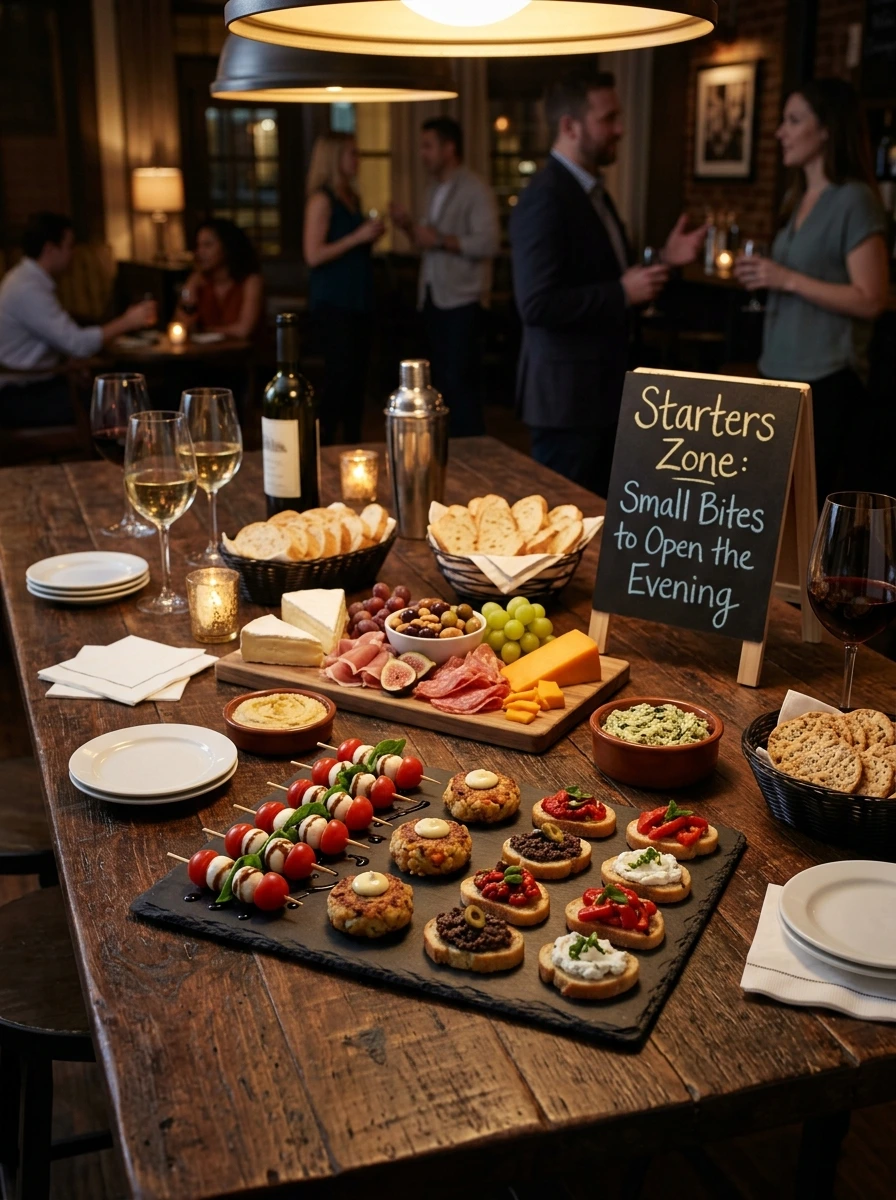 The Starters Zone: Small Bites to Open the Evening