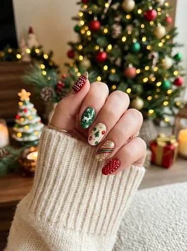 The Ugly Sweater Nail Art Design That Is Actually Fun to Wear