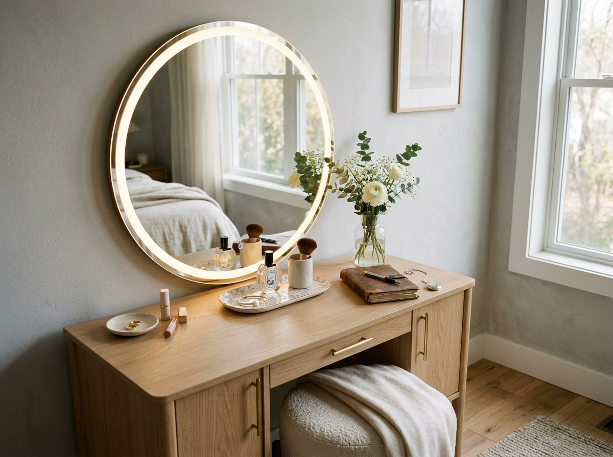 The Vanity Corner Treated as a Design Moment, Not Just a Function
