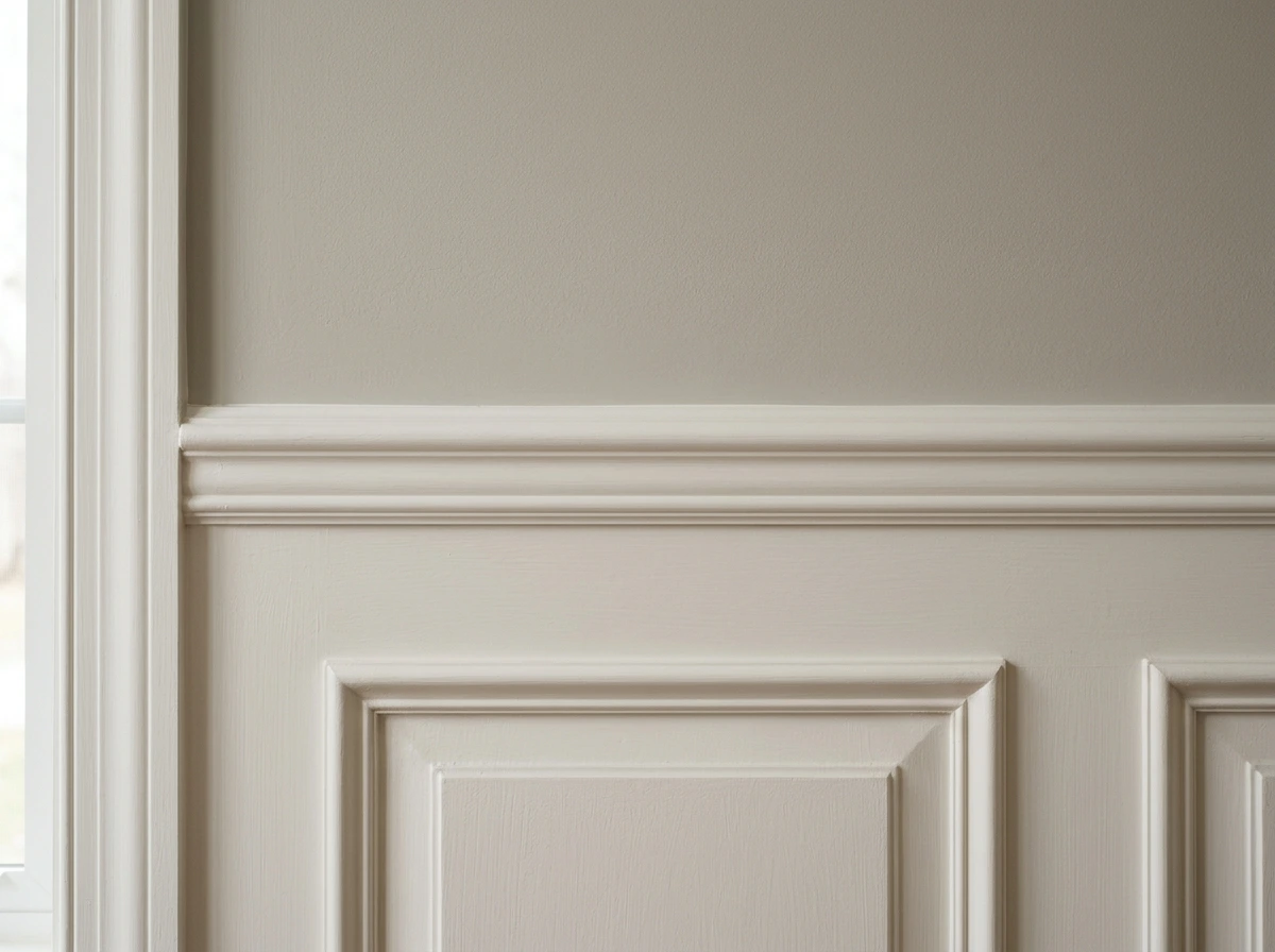 Wainscoting and Wall Paneling in a Traditional Living Room Context