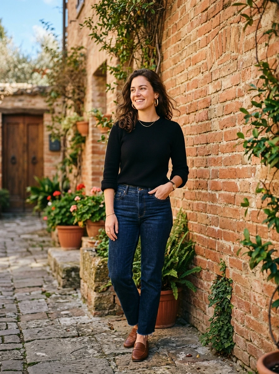 When Your Black Sweater Works Harder Than Your Entire Closet