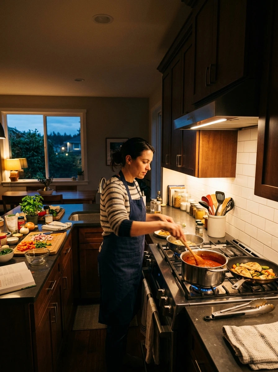 Why an Organized Kitchen Counter Still Feels Wrong Under Bad Light