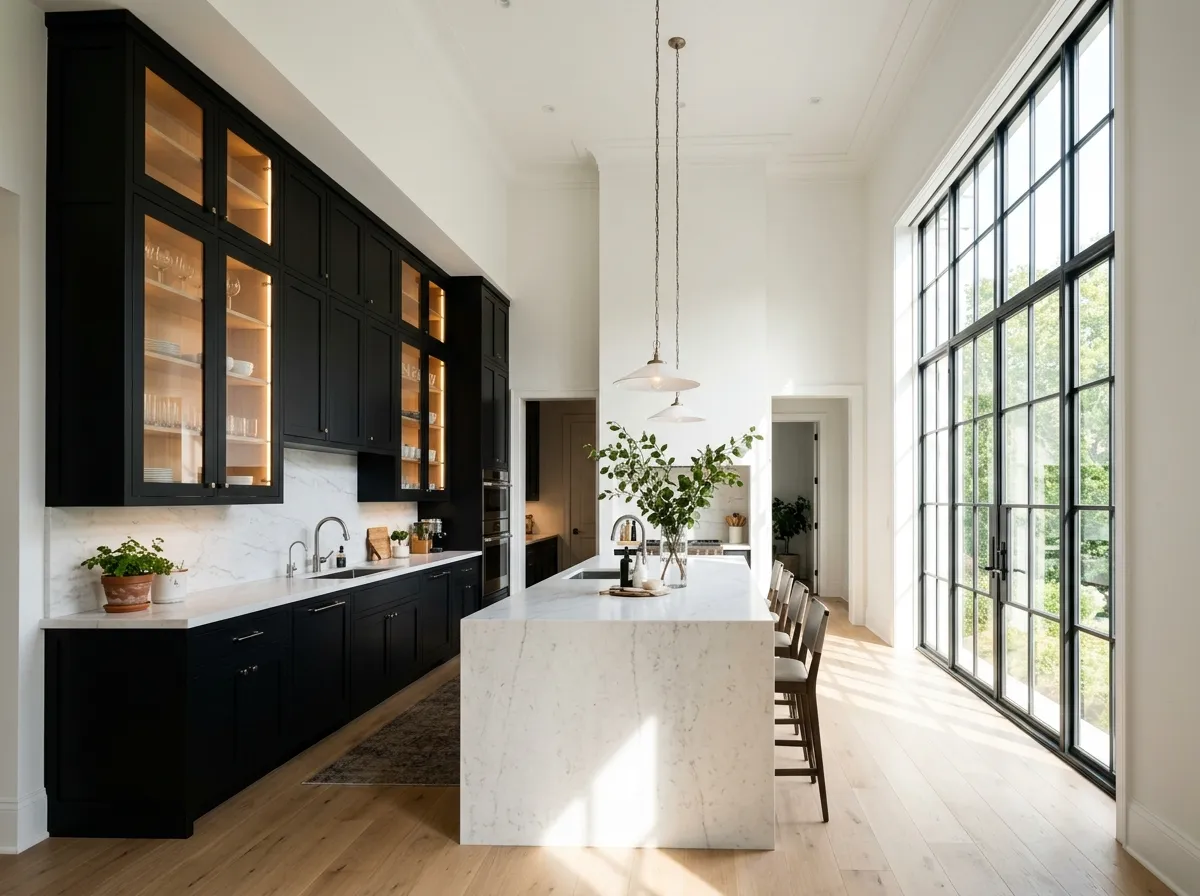 Black and White Kitchen