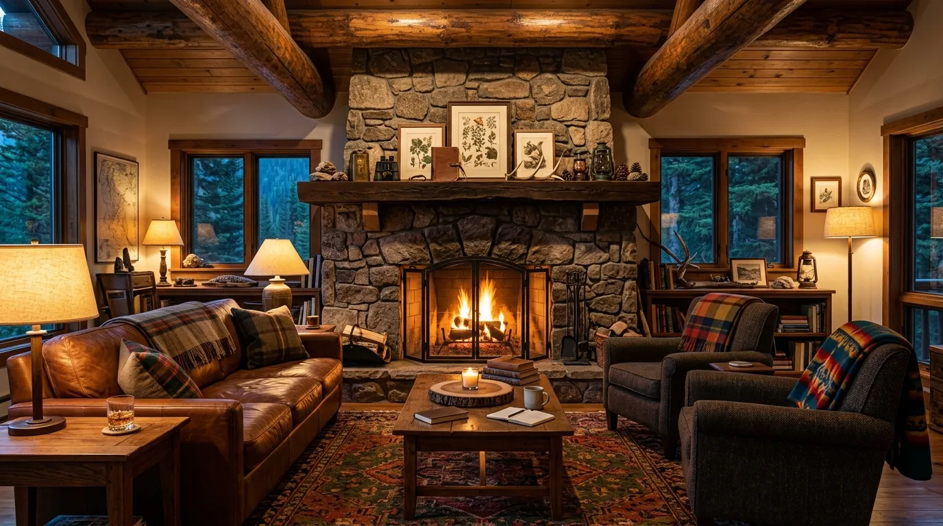 Cabin Living Room Ideas