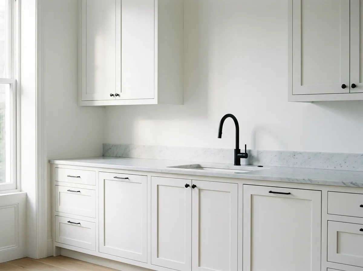 All-White Cabinets: The Baseline