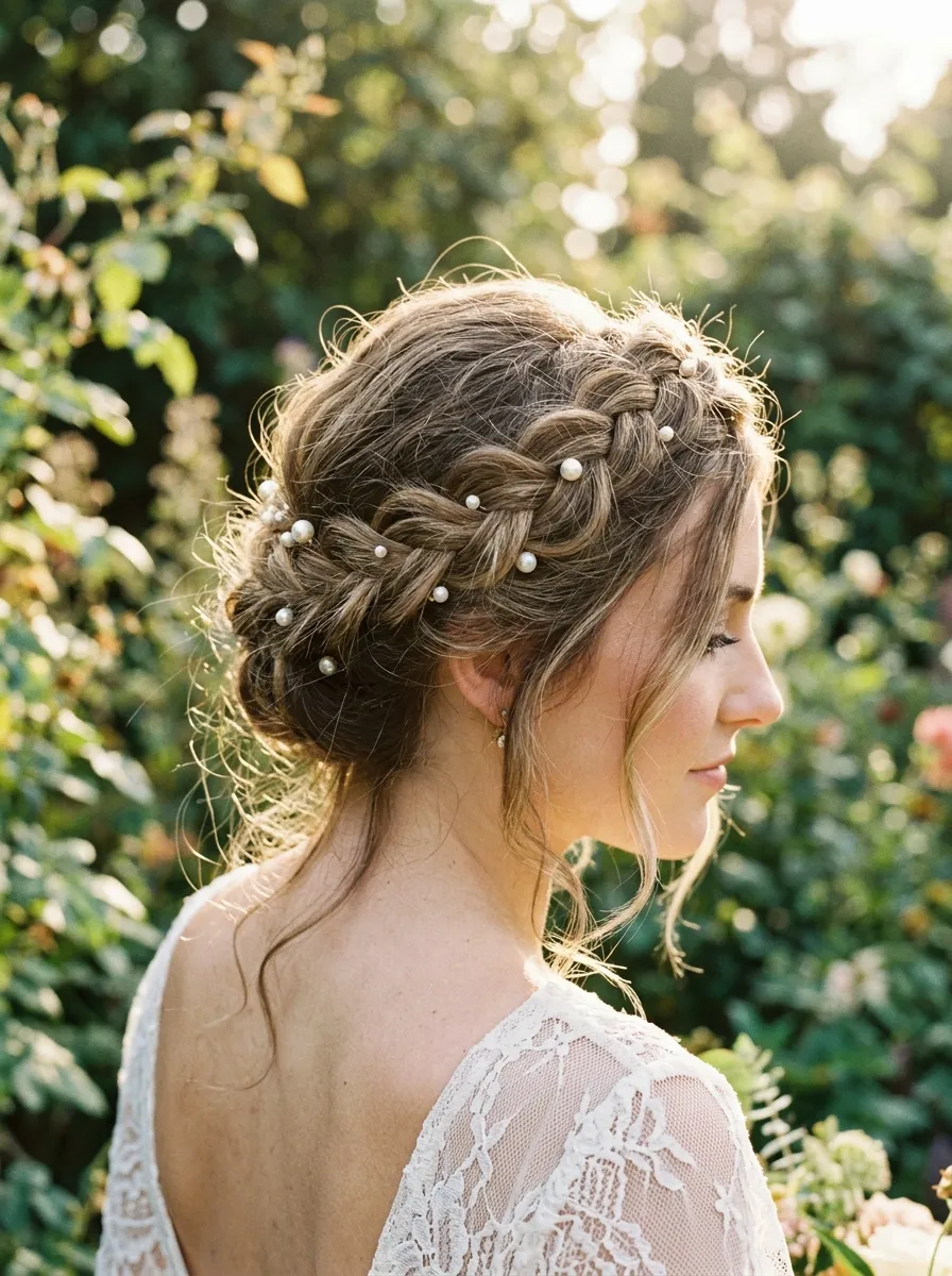 Braided Crown for Long Hair