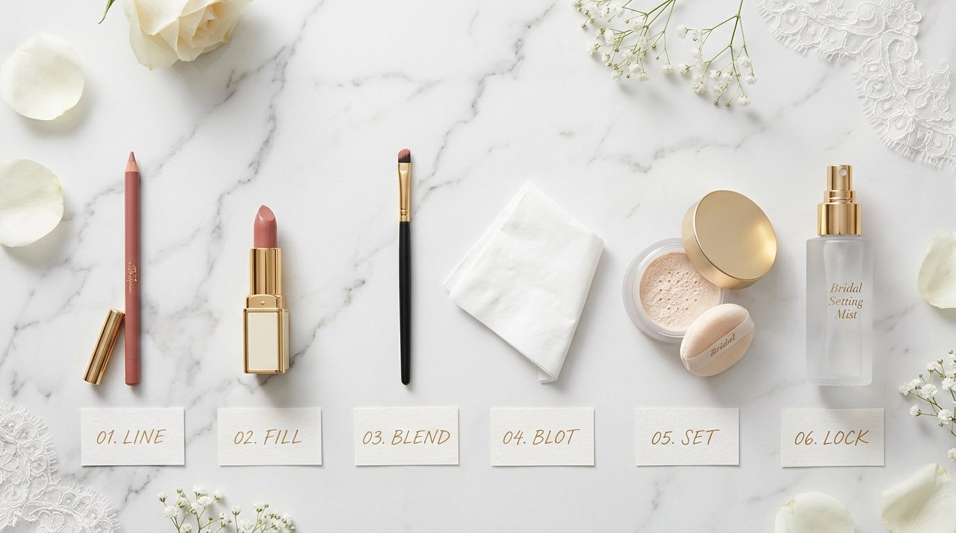 Bridal Makeup Bold Lip Longevity
