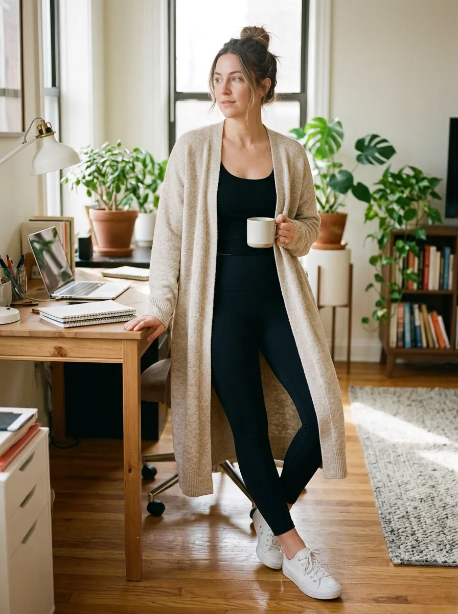 Cardigan and Leggings Done Right