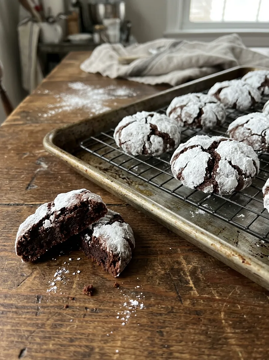 Chocolate Crinkles: The Cookie That Photographs Itself and Vanishes by Midnight
