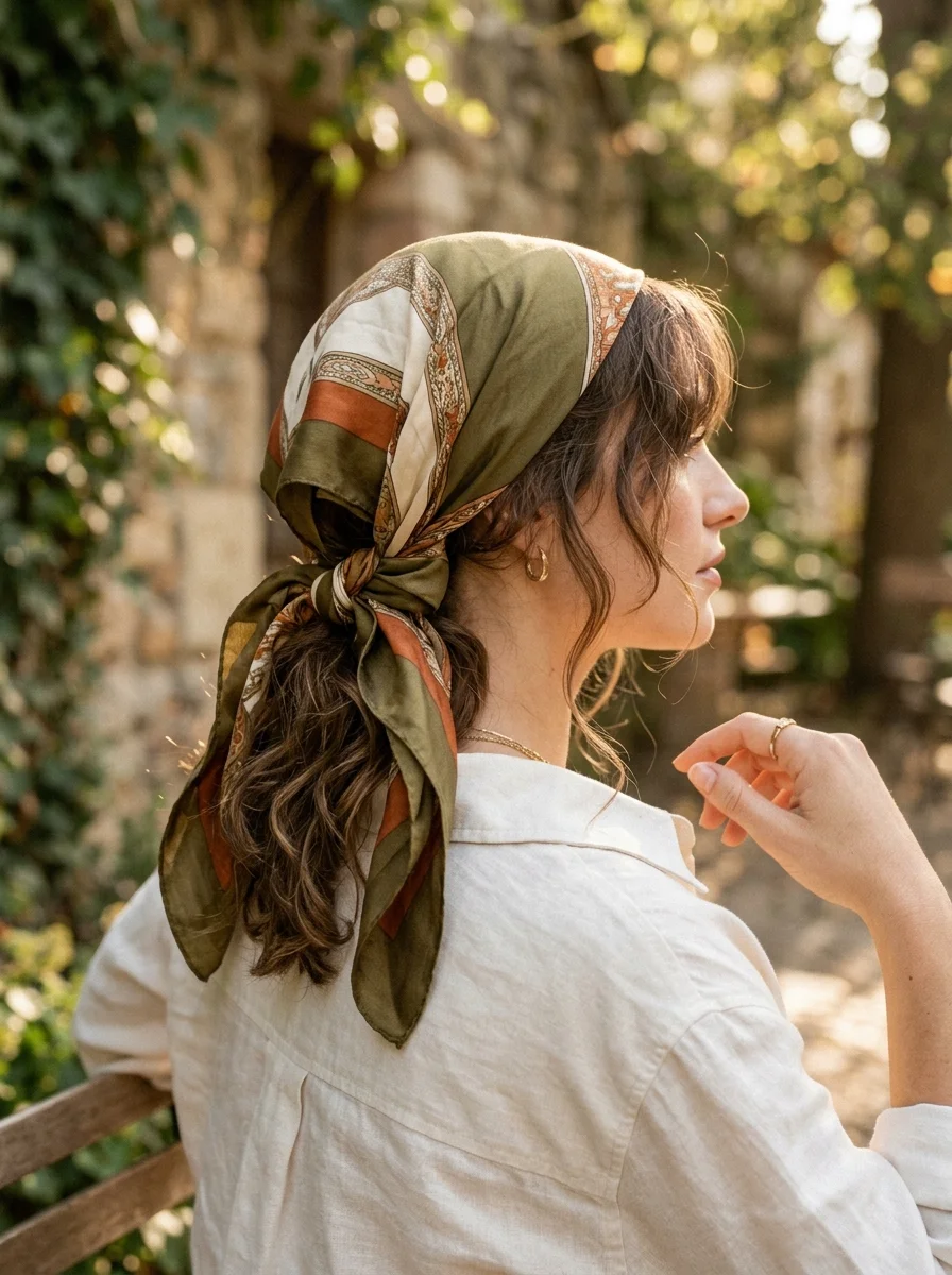 Classic Tied Headscarf