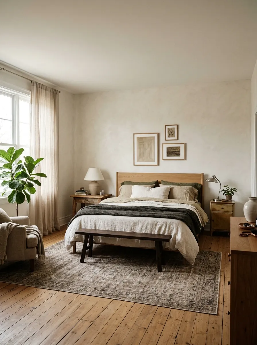 Couples Bedroom Layout: Bed First