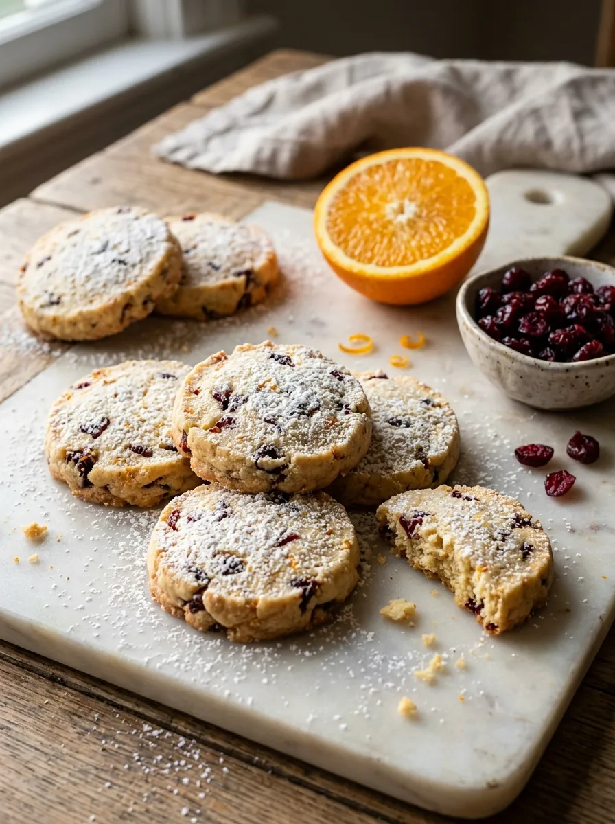 Cranberry Orange Shortbread for the Holiday Cookie Tin That Needs a Grown-Up