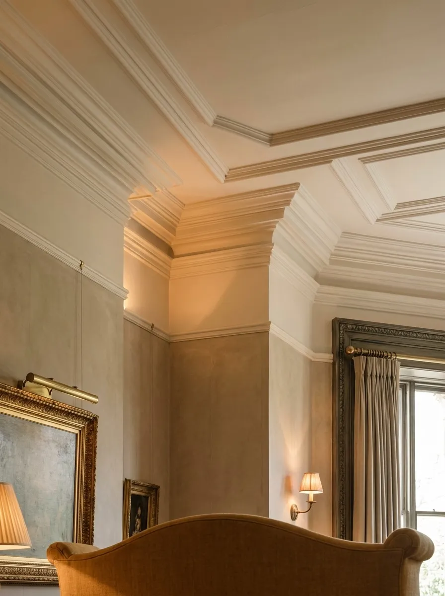 Crown Molding: The Architectural Detail That Signals a Traditional Living Room Before a Single Piece of Furniture Enters
