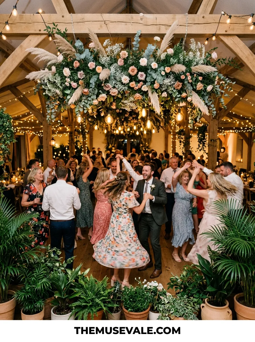 Dance Floor Border Greenery or Floral Cloud (Call Time: After the Floor Install)
