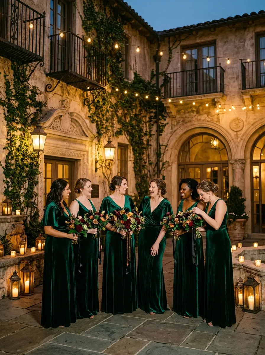 Emerald Dresses for Bold Weddings