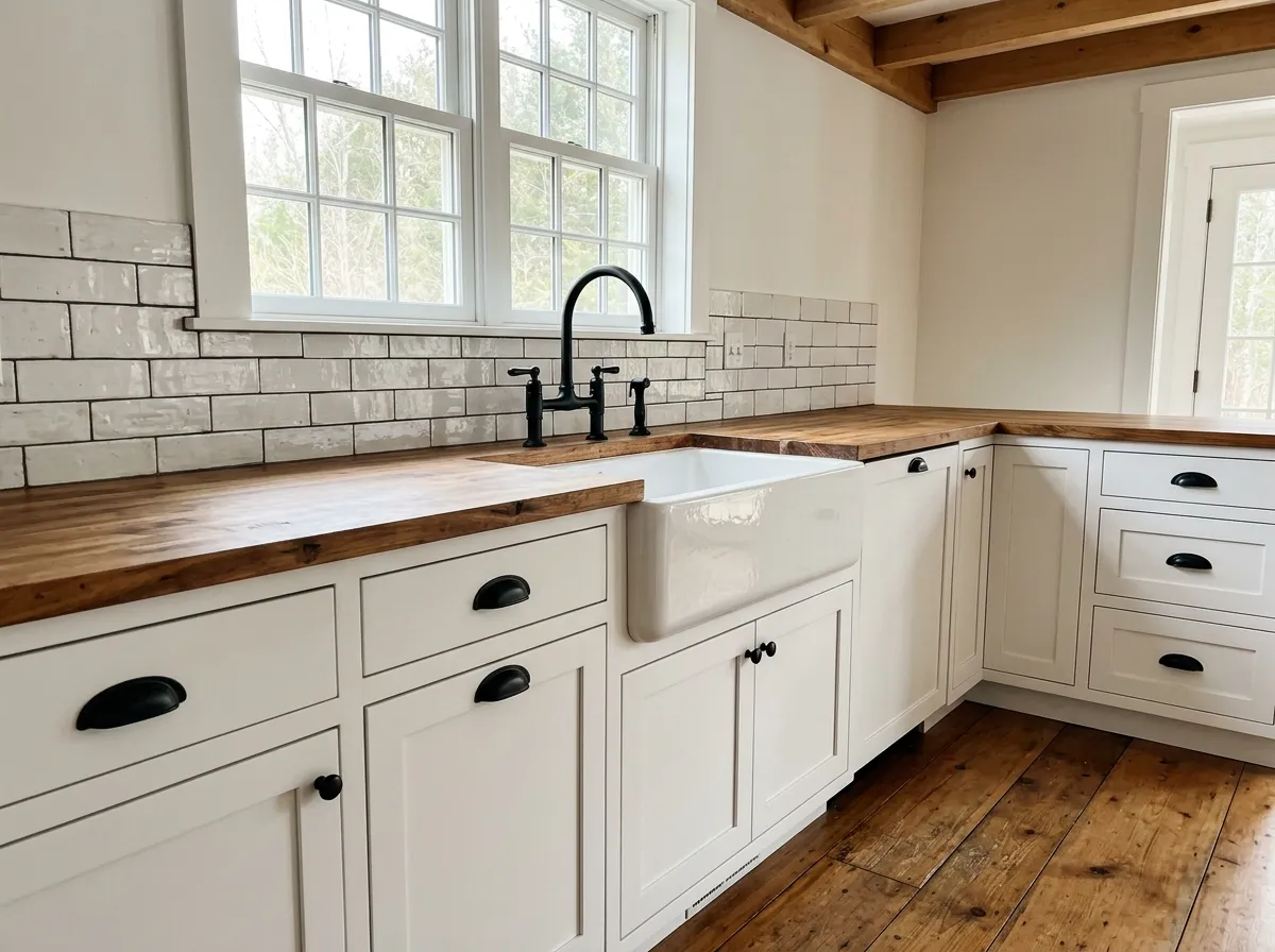 Farmhouse Black and White Kitchen Ideas