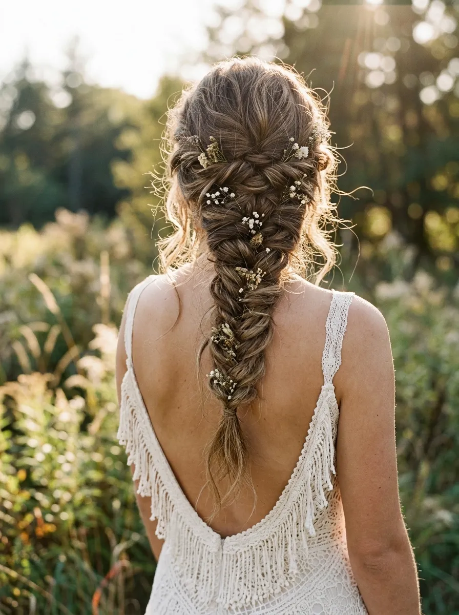 Fishtail Braid Bridal Style