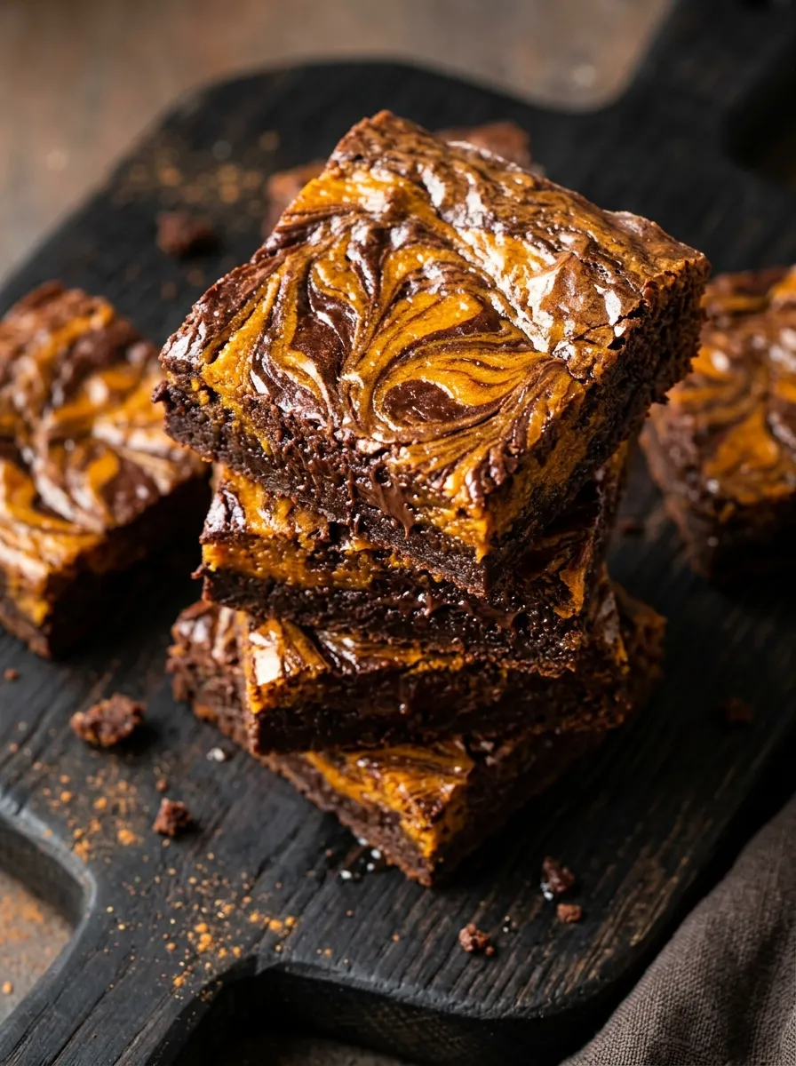 Fudgy Pumpkin Brownies, Final Version