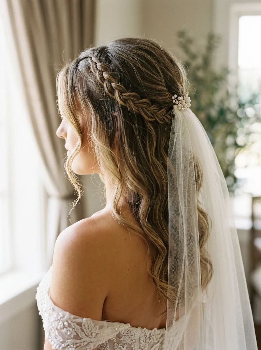 Half Up With Braided Detail