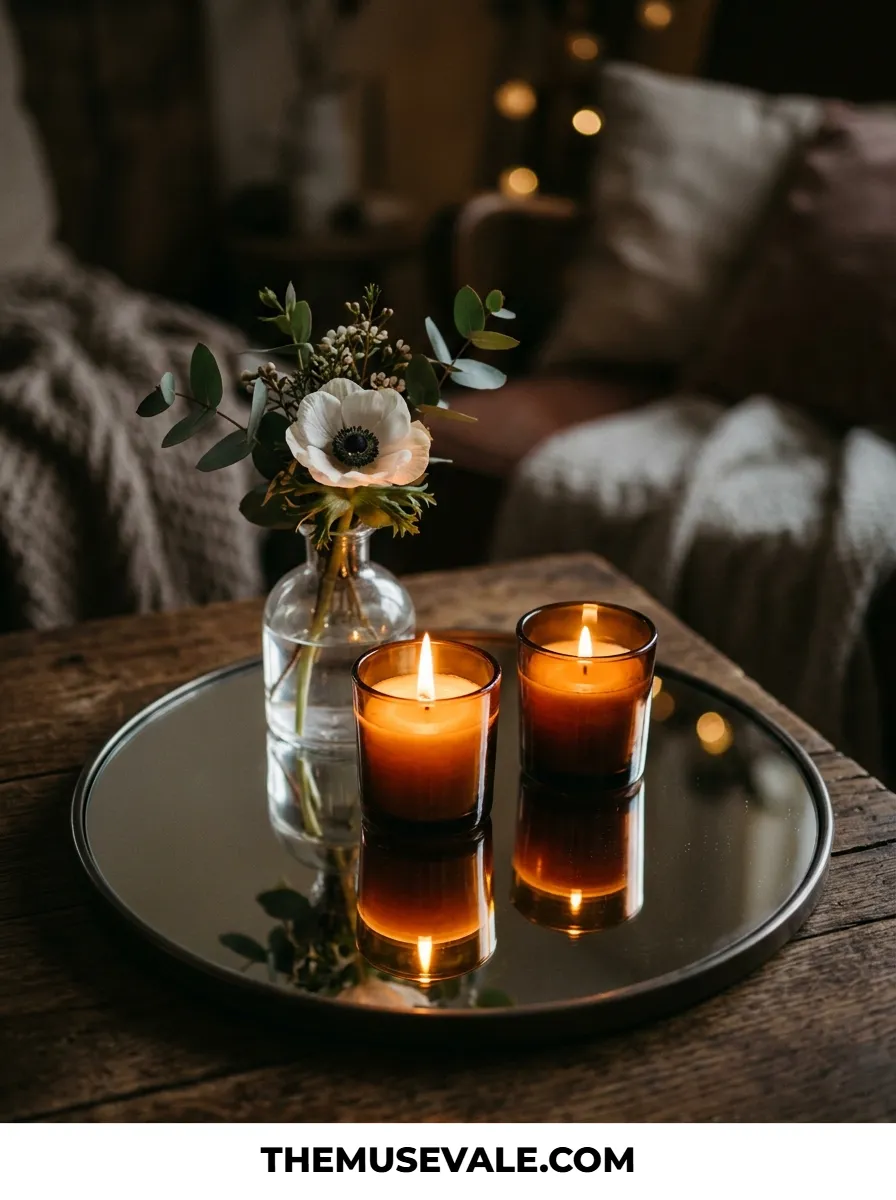Hold the Mirror Plateaus Until the Wedding Reception Table Decor Is Counted