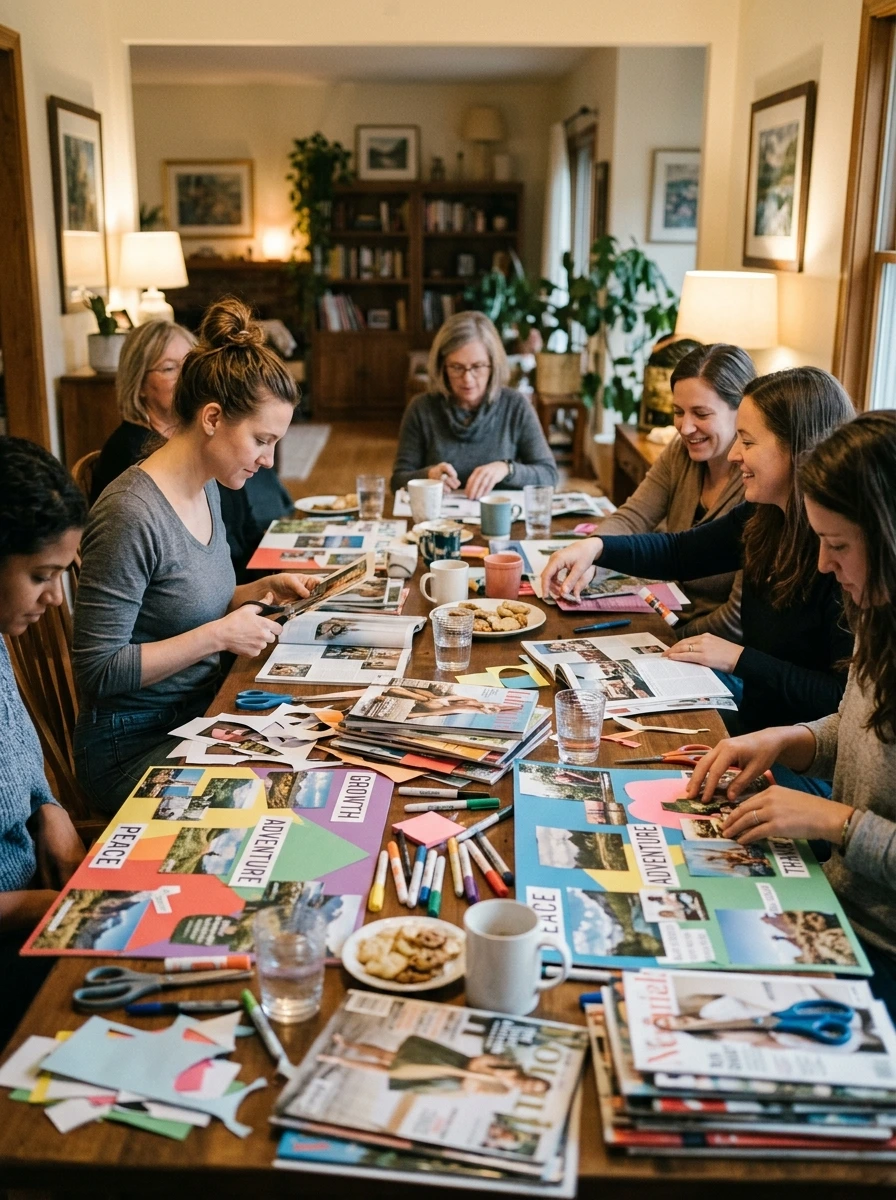 Host a Vision Board Party That Produces Clarity Instead of a Craft Afternoon