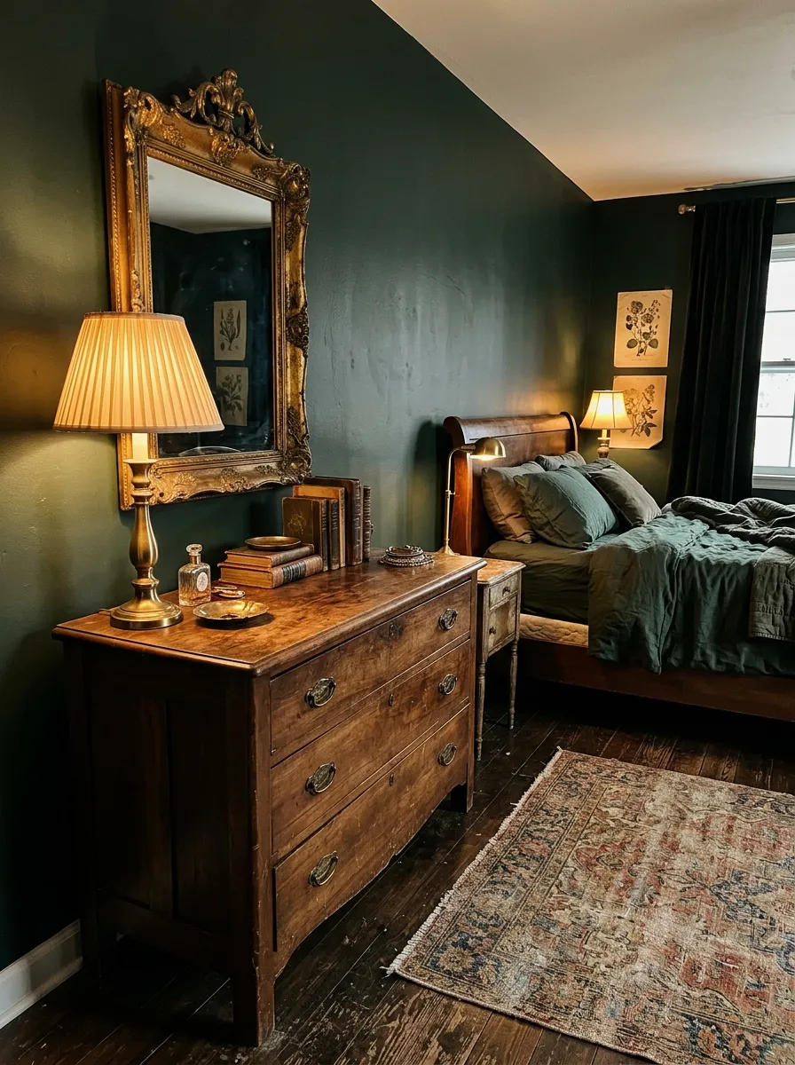 Hunter Green Meets Antiques: A Heritage Entry