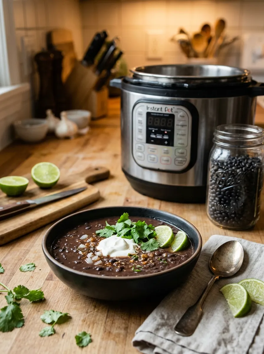 Instant Pot Black Bean Soup From a Stocked Pantry and Nothing Else