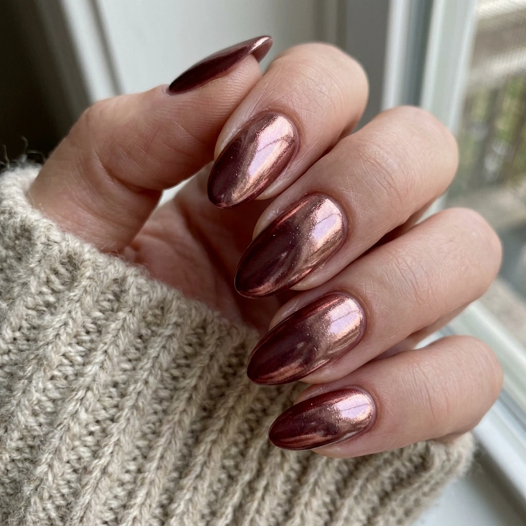 Maroon With Chrome Finish