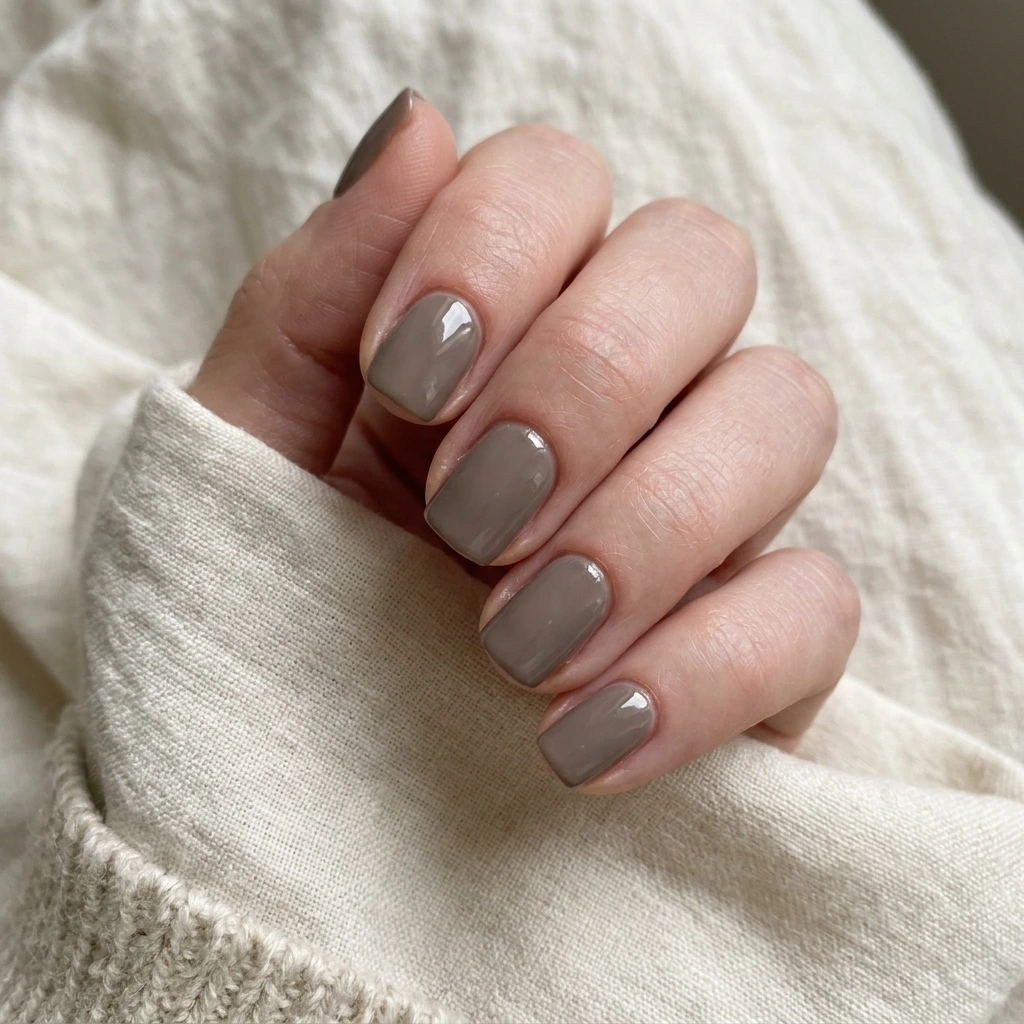 Mushroom Brown Nails