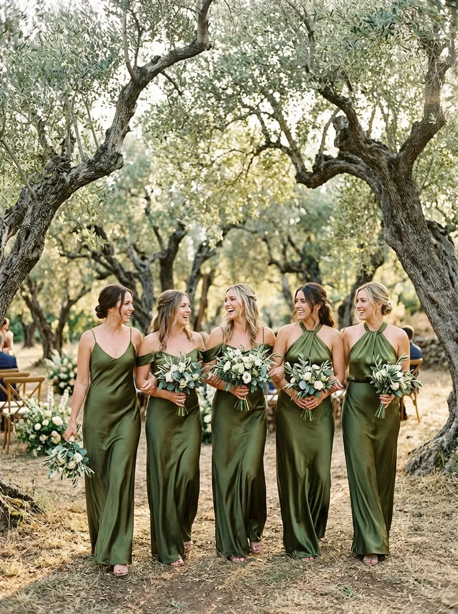 Olive Green for Garden Weddings