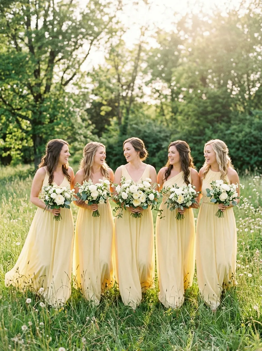 Pale Yellow for Bright Weddings