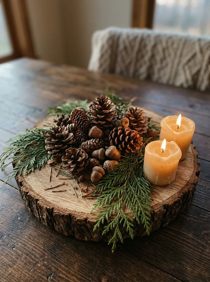 Pinecones and Found Objects: The Centerpiece That Costs Nothing and Reads as Considered
