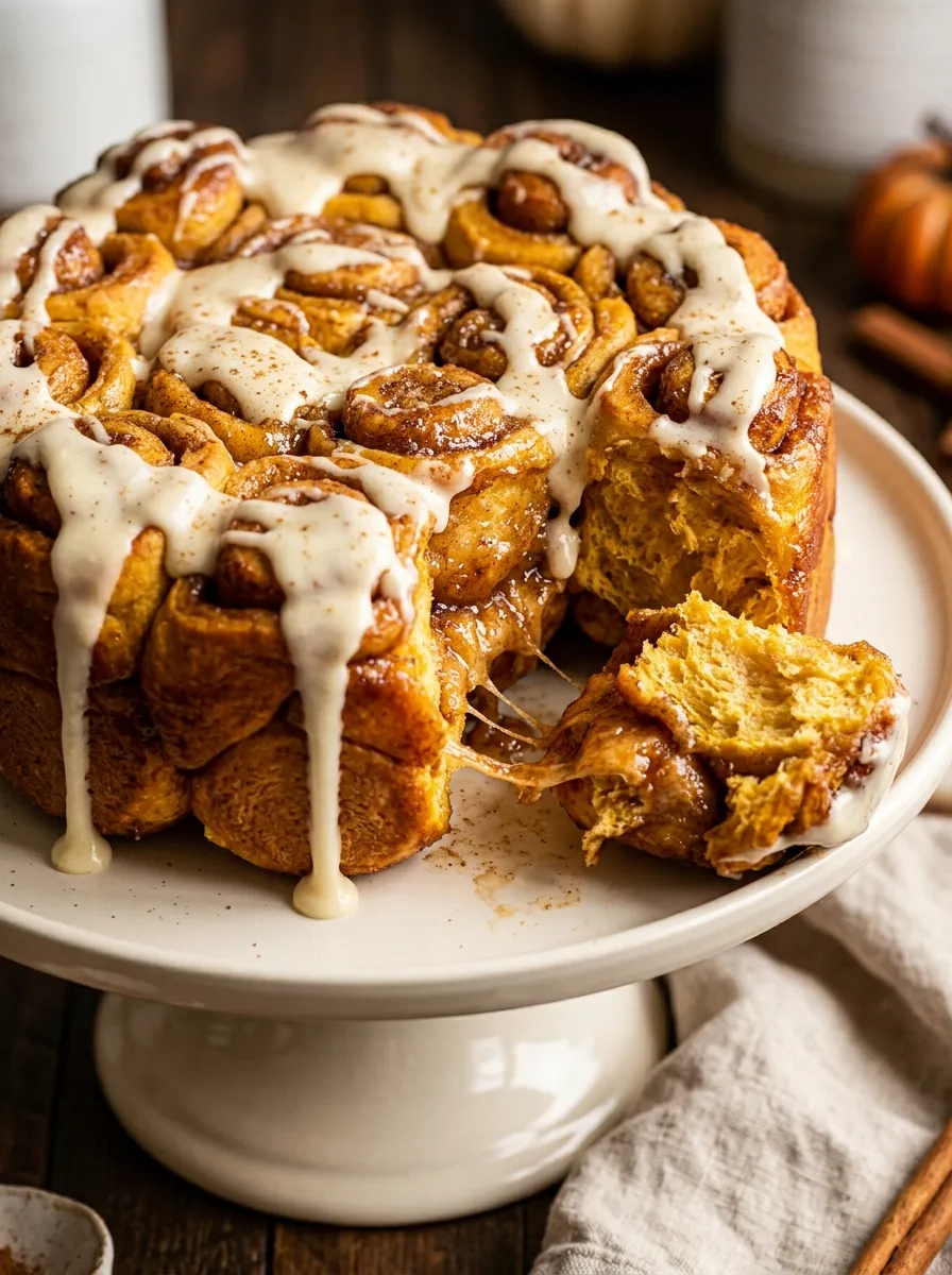 Pumpkin Cinnamon Roll Pull-Apart