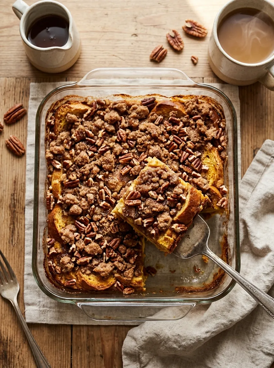 Pumpkin French Toast Bake