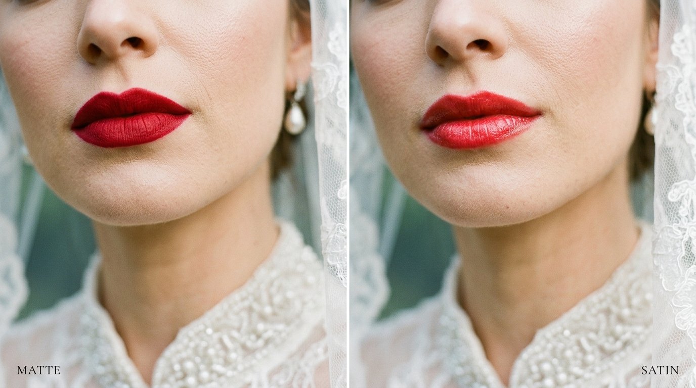 Red Matte Versus Satin