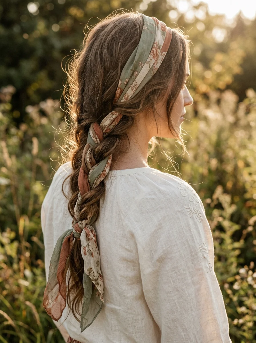 Scarf Braid: Easy Technique