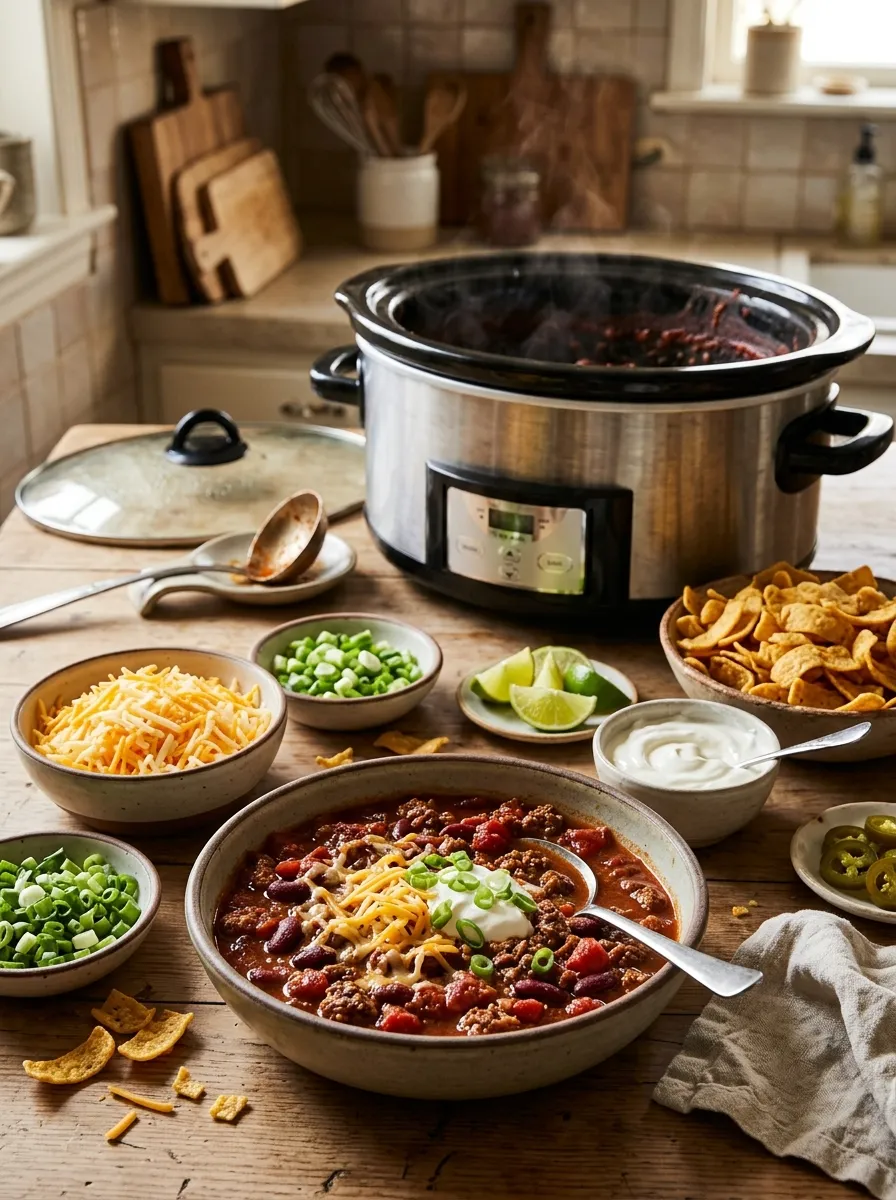 Slow Cooker Chili Isn't Technically a Soup, and It's Still the Right Answer for Any Crowd