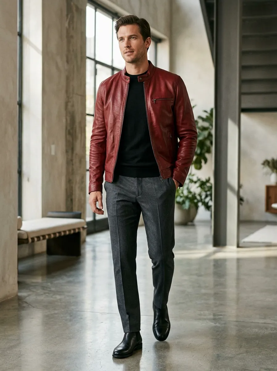 Smart Casual Gets a Red Jacket