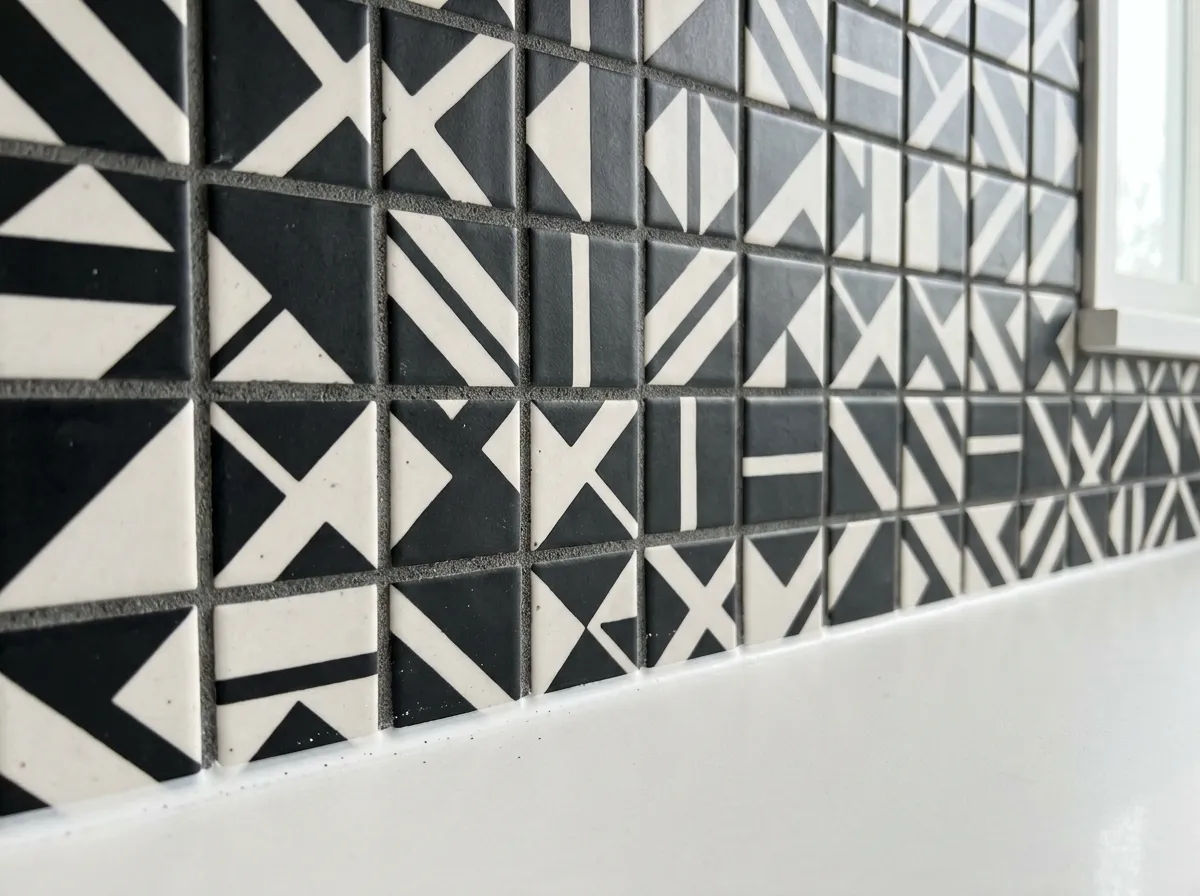 The Black and White Backsplash Choice