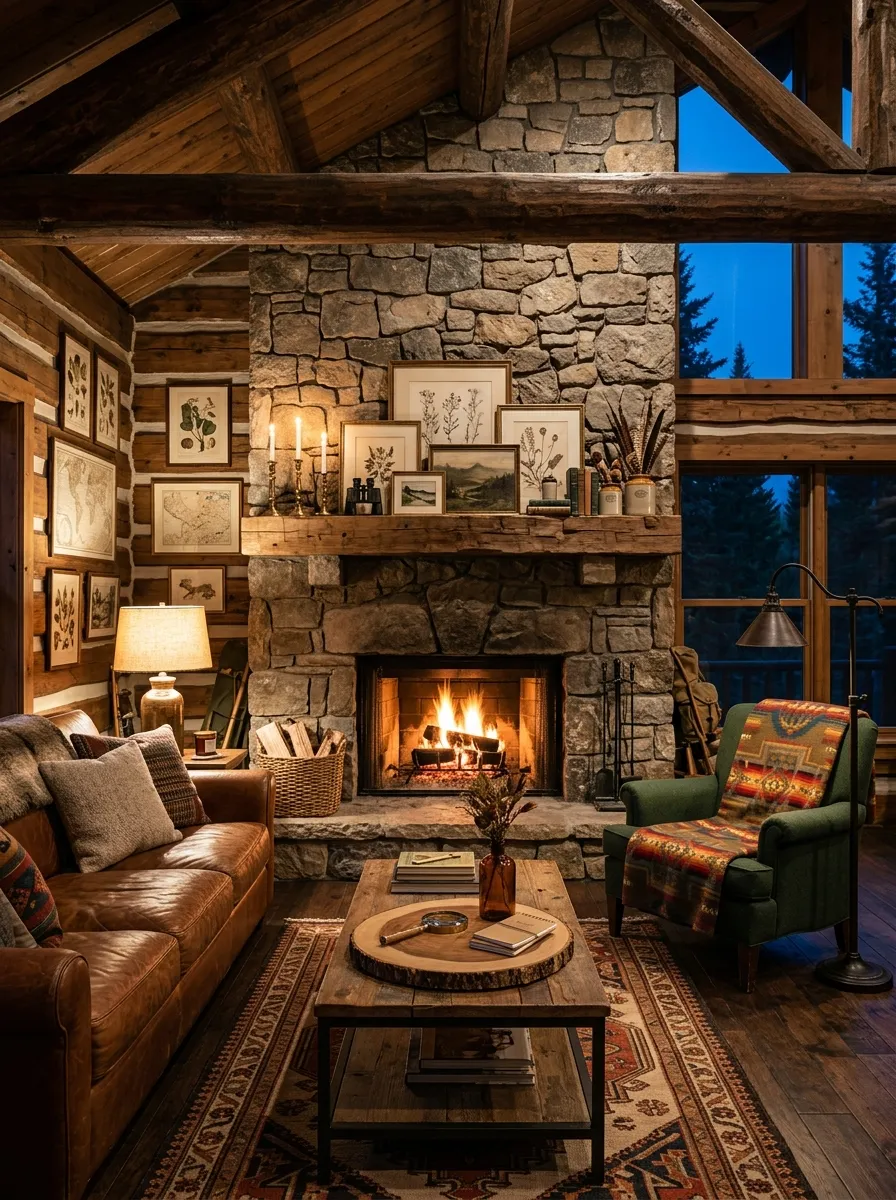 The Complete Cabin Living Room Ideas, Every Field Note in One Mountain Room
