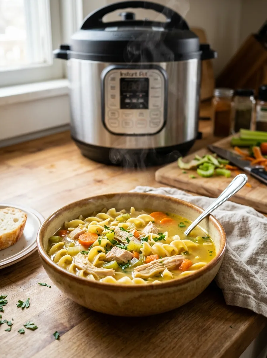 The Instant Pot Chicken Noodle for Nights When Thirty Minutes Is All You've Got