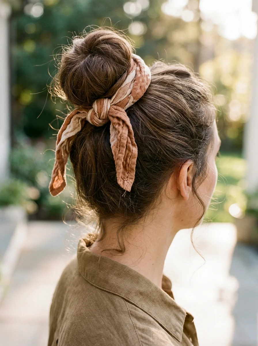 The Knotted Top Bun