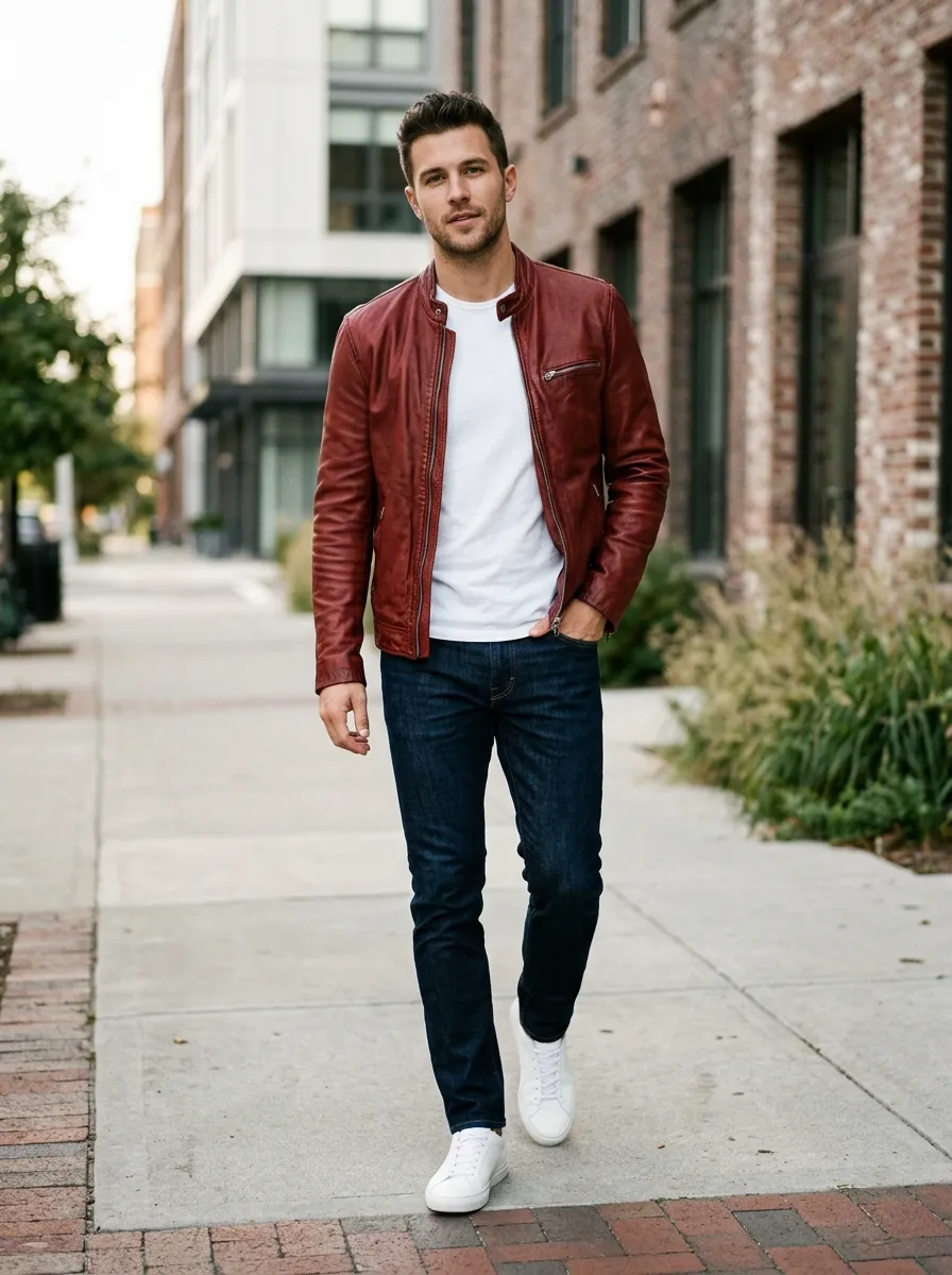 The Men's White Tee Combination