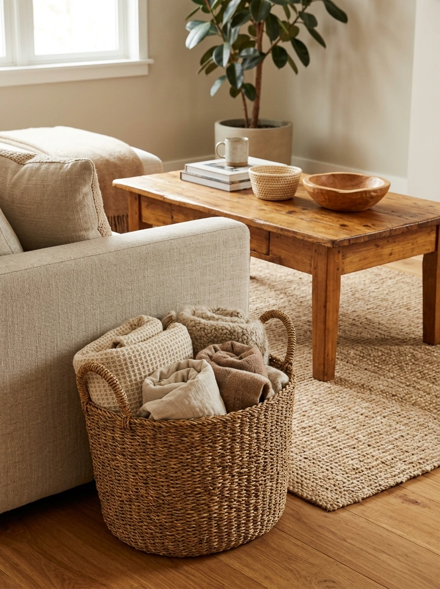 The Woven Basket and Natural Object System: Warmth Through Organic Materials