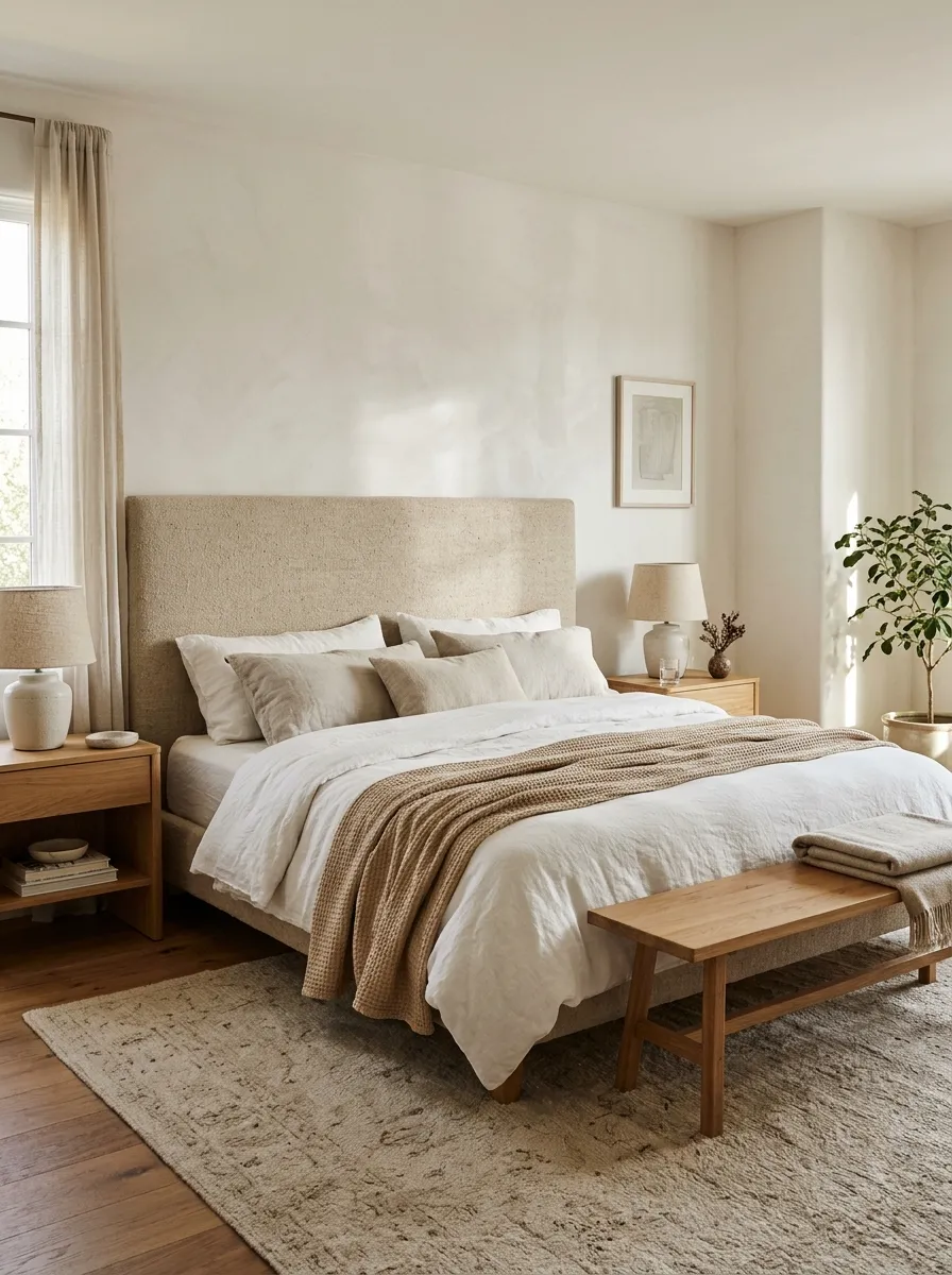 Upholstered Headboard for Couples