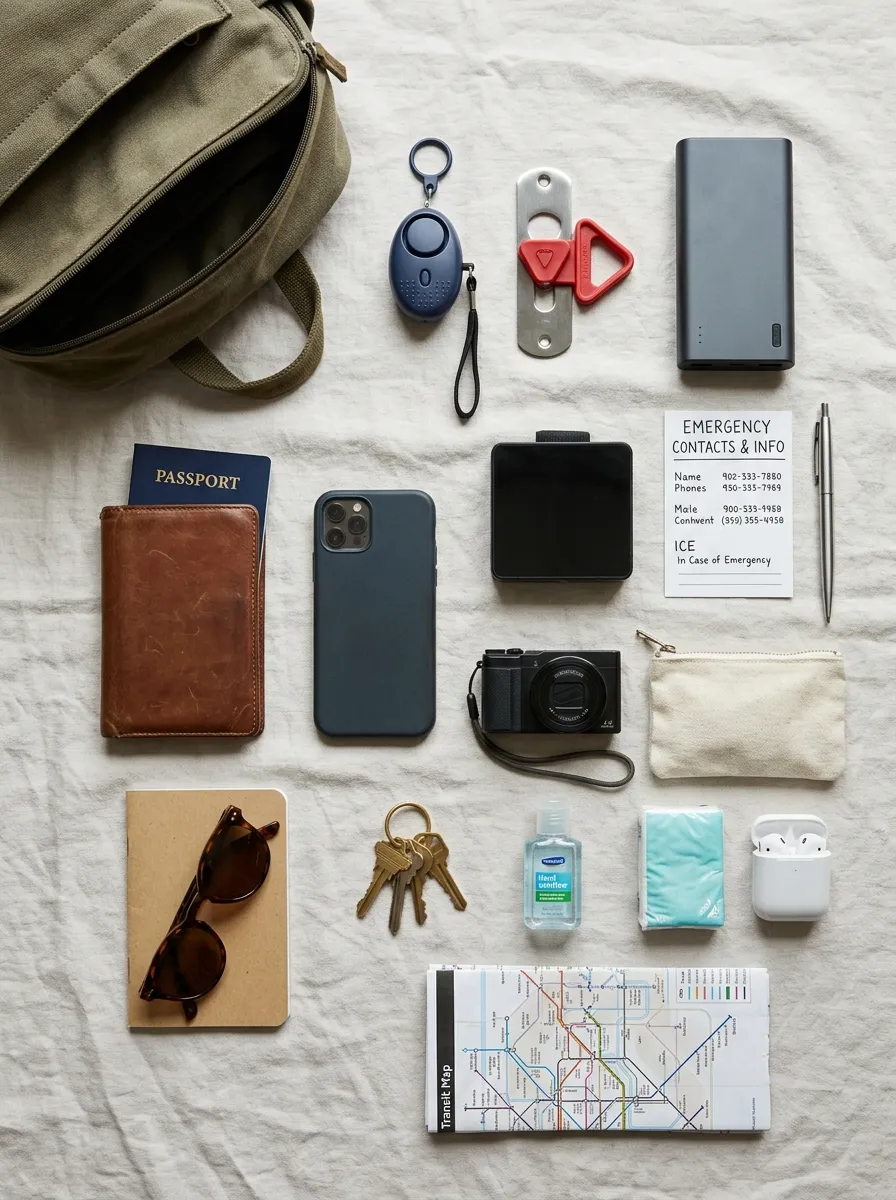 What Actually Belongs in a Solo Female Traveler's Safety Kit