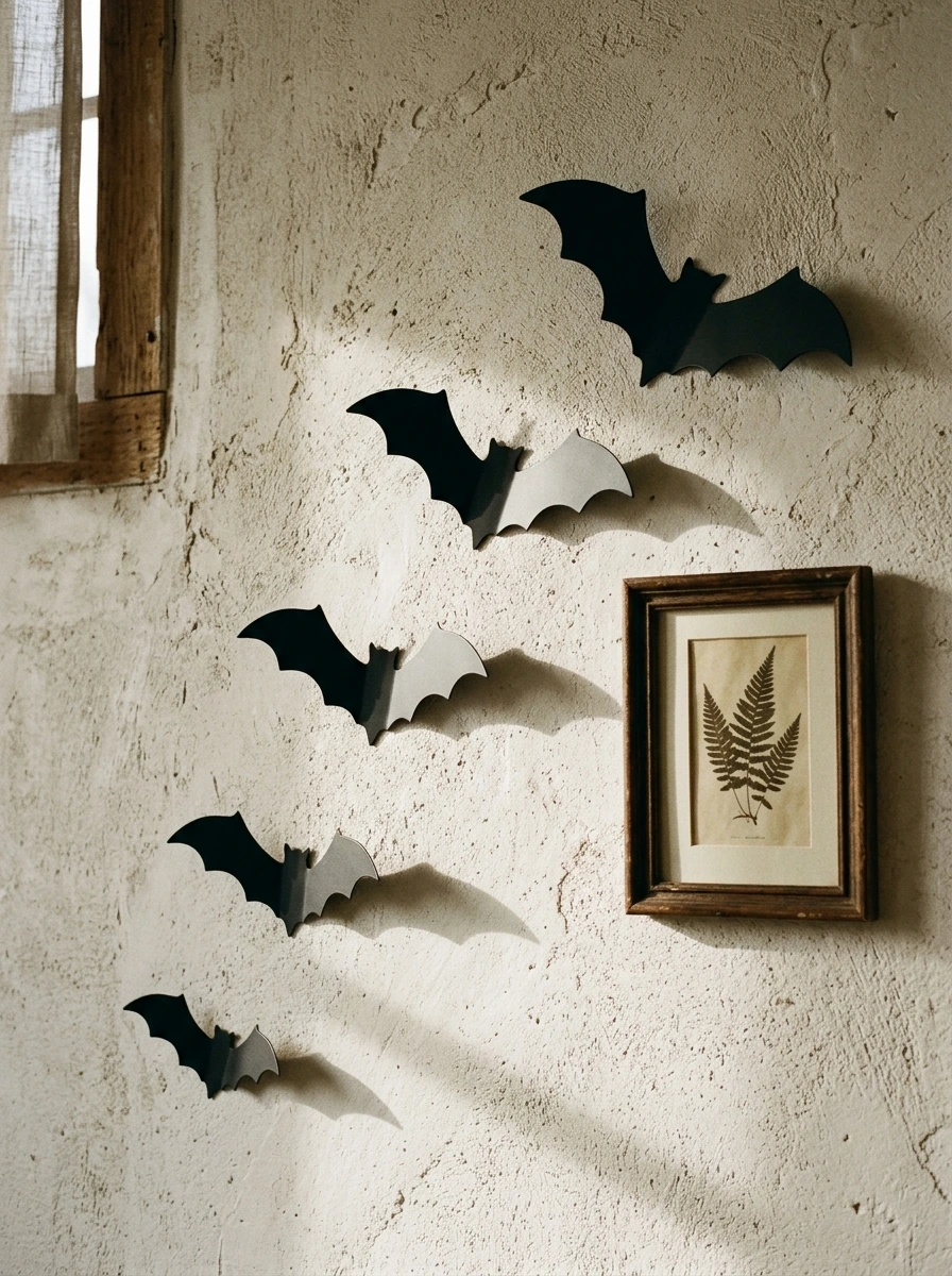 What I'd Bid On: Bat Silhouettes Done Subtly for Spooky Bedroom Ideas